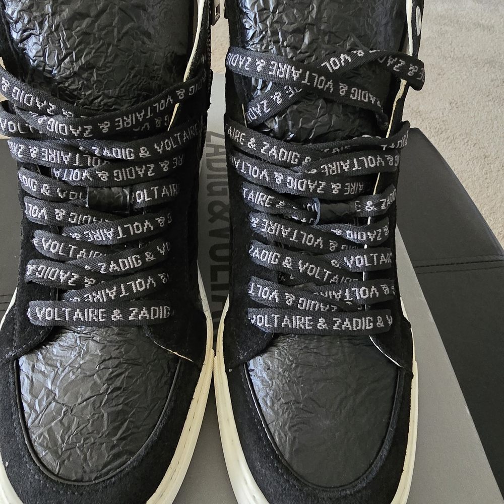 Zadig & Voltaire Black High-Top Sneakers